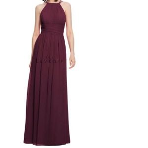 Bill Levkoff 1456 Bridesmaid Dress in Wine